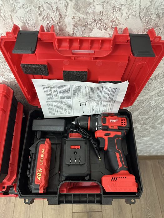 Shuruvavert  shotkasiz 48v шуруповерт безщеточный 48в makita bosch mil