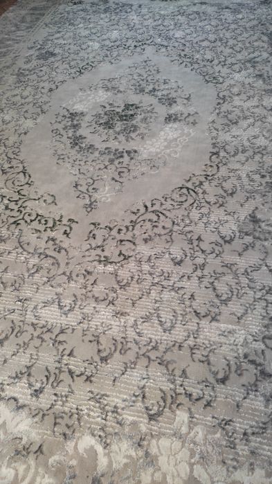 Ковер 3×5 серый, материал полиэстер