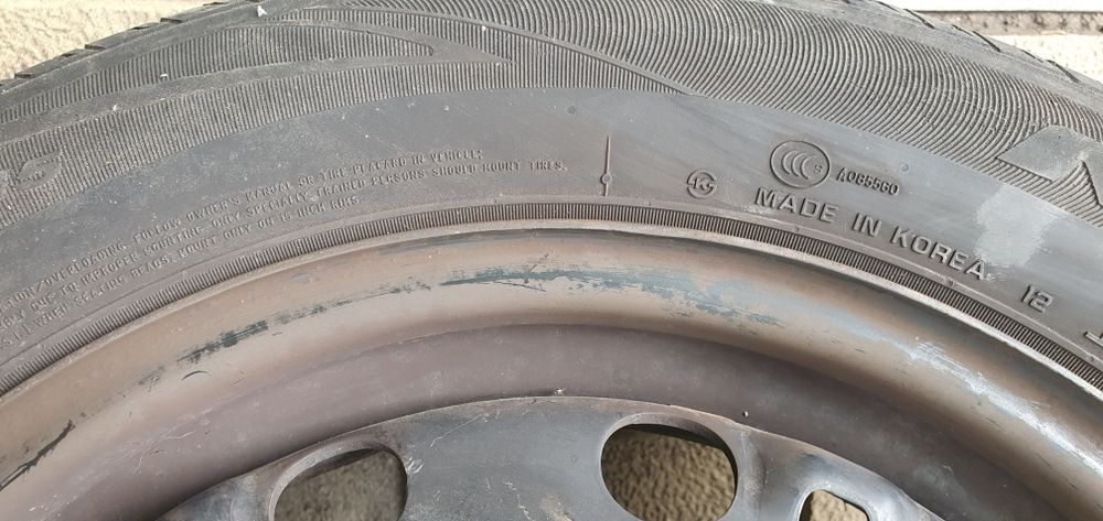 185/60/15 jante cu anvelope si senzori presiune vw/audi/seat/skoda