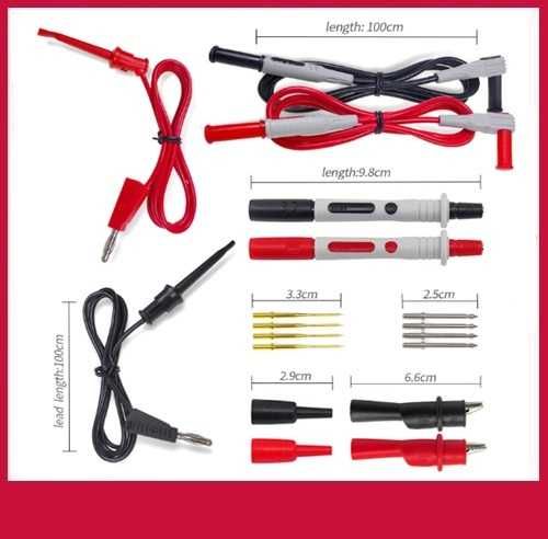 Set 18 componente auto, pt. sonda multimetru 4 mm
