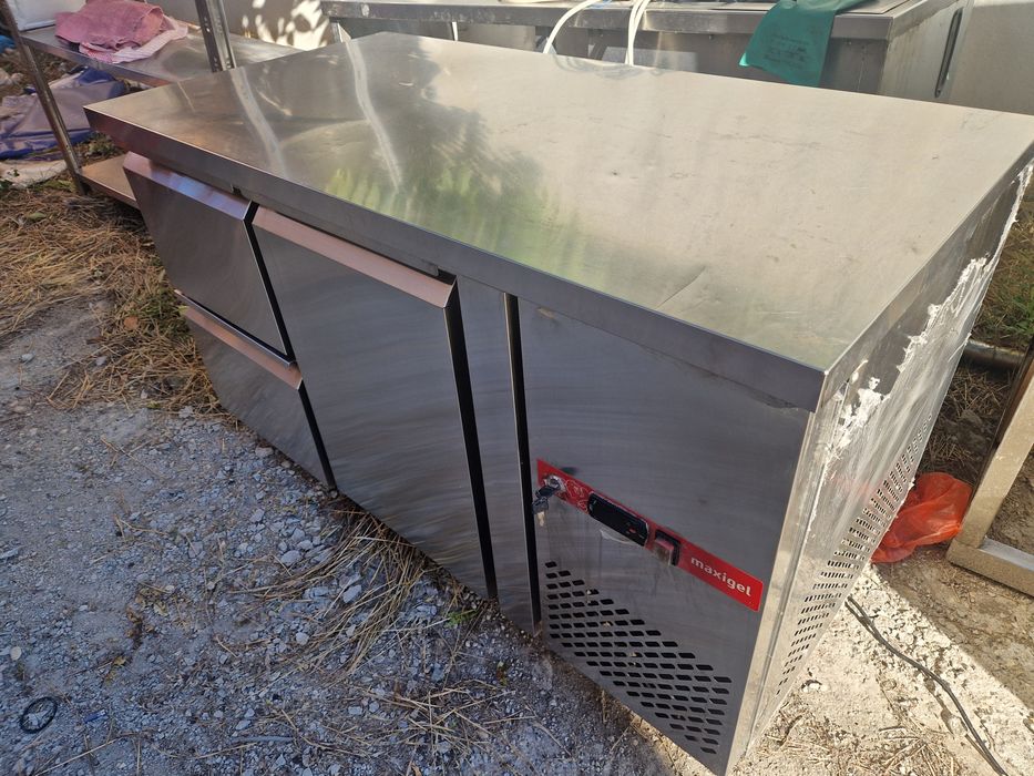 Masa rece,.Congelator inox, Frigider, Masa frigorifica inox blat inox