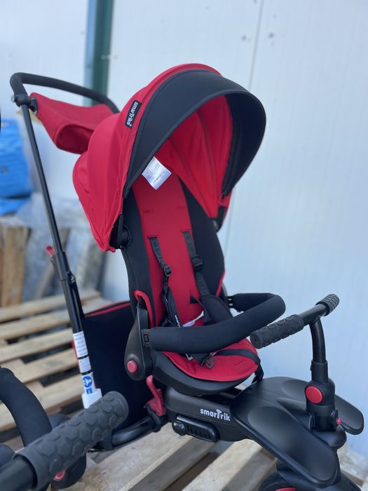 Tricicleta pentru copii Smart Trike STR7 Rosu 7 in 1 ultrapliabila,  sistemTouch Steering, roti din cauciuc  varsta 6 luni+