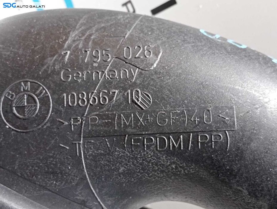 Tub Tubulatura Conducta Admisie Aer BMW Seria 5 E60 E61 3.0 D 2003 - 2010 Cod 7795026 10866710 [M4269]