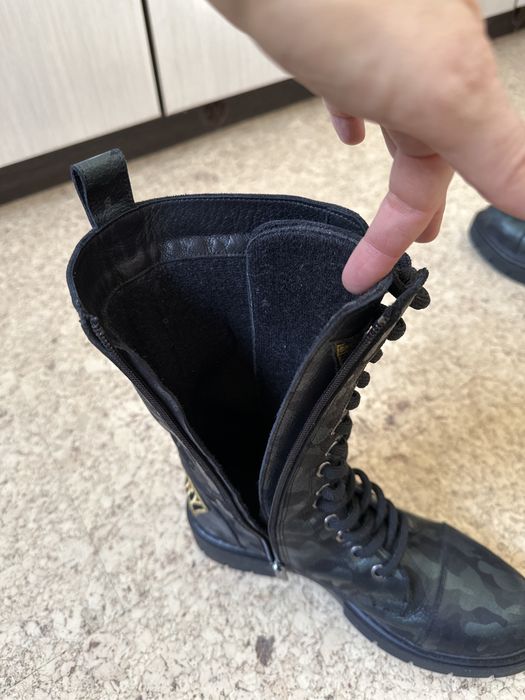 Кубинки Military - естествена кожа