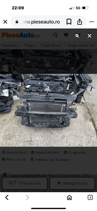 Trager skoda yeti 2.0 tdi