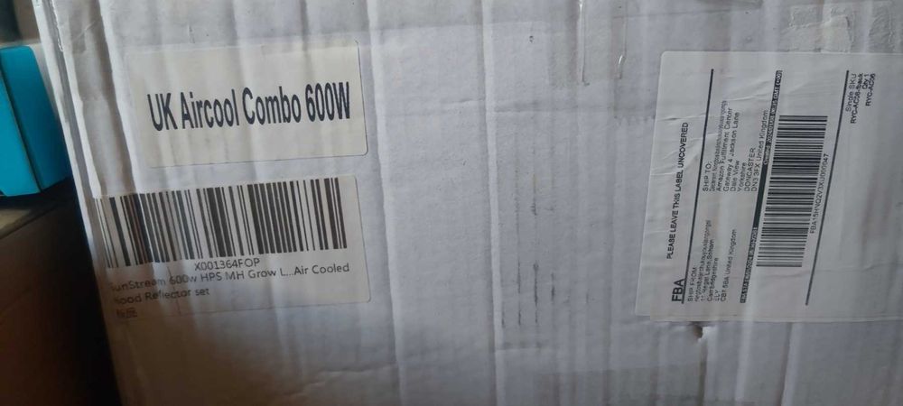 SunStream 600w HPS MH система за растения, капак с въздушно охлаждане