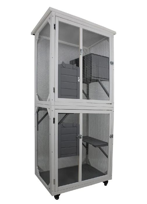 Котешко дърво клетка на колела