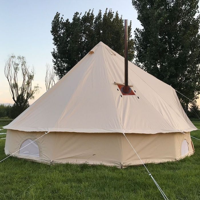 Cort glamping EkoBell Oxford, diam 5m, 20 mp, flansa, stoc,PROMOTIE!