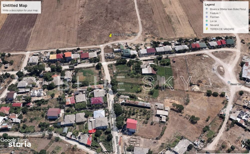 Teren intravilan 5000 mp situat in Techirghiol, langa case