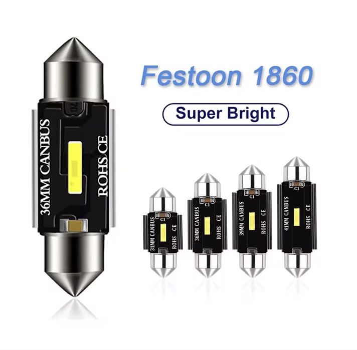 4 x C5W LED AUTO CSP 1860 Signal Lamp Canbus Bulb 36mm Festoon Light