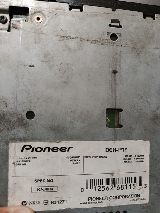 Pioneer dilfin p1  60 w blutus o'rnatilgan