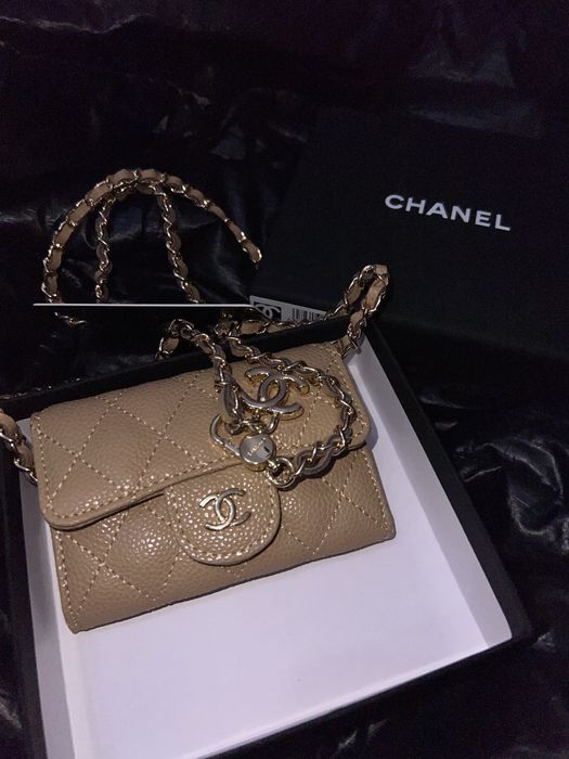 Мини чанта chanel beige