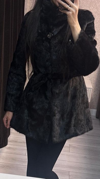 Шуба трапеция норка
