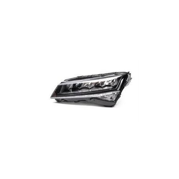 Far Skoda Superb (3v), 2019-06.2024, montare fata, stanga/dreapta, LED+PWY24W; electric; rama neagra; cu modul LED; LED; fara the "Skoda Crystal Lighting" mark, 3V1 941 015 C; 3V1941015C
