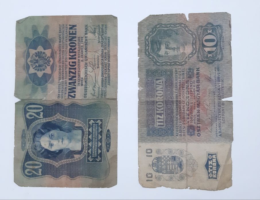 Bani vechi românești , 3 ruble și 30 koroane -100 lei / buc.