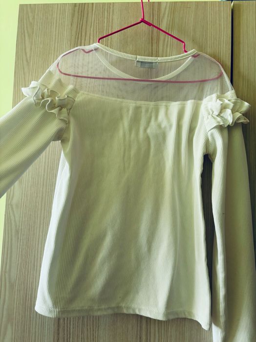 Бяла блуза на Contrast