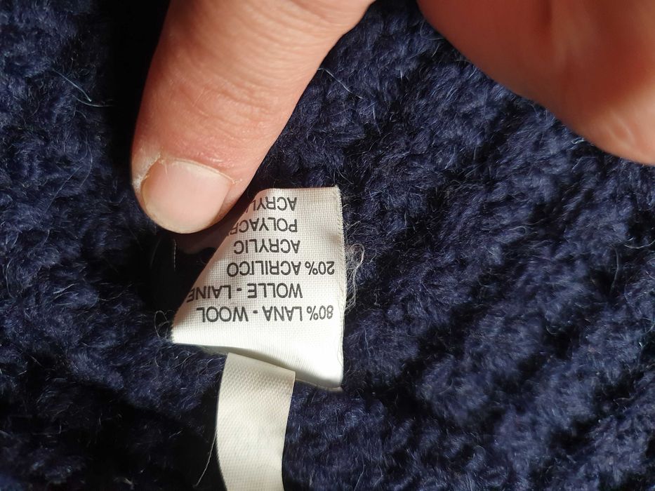 Jacheta tricotata VNECK - Made in Italy (80% wool) - Marimea 48 (M)