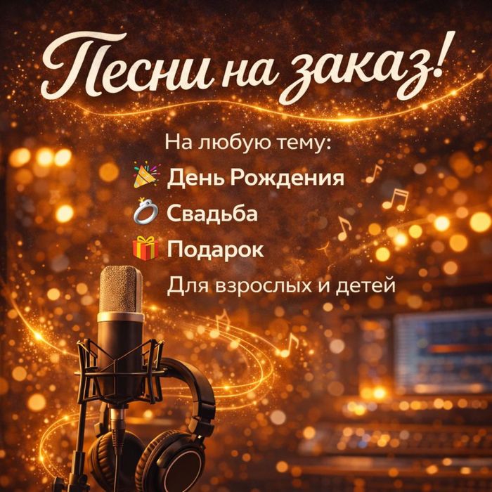 Песня на заказ от 4000 тг