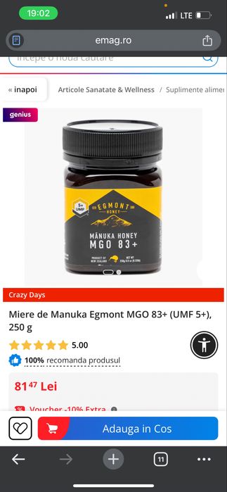 Miere manuca calitatea 1.