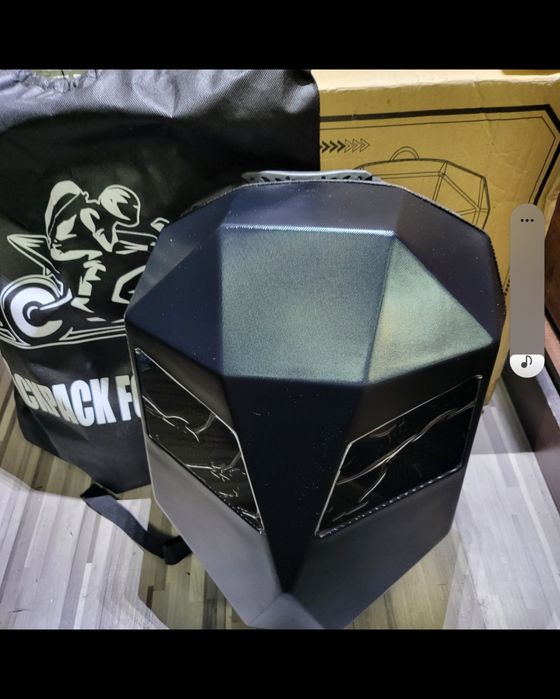 Rucsac moto extensibil casca cu ecran LED, carcasa ABS.husa protectie