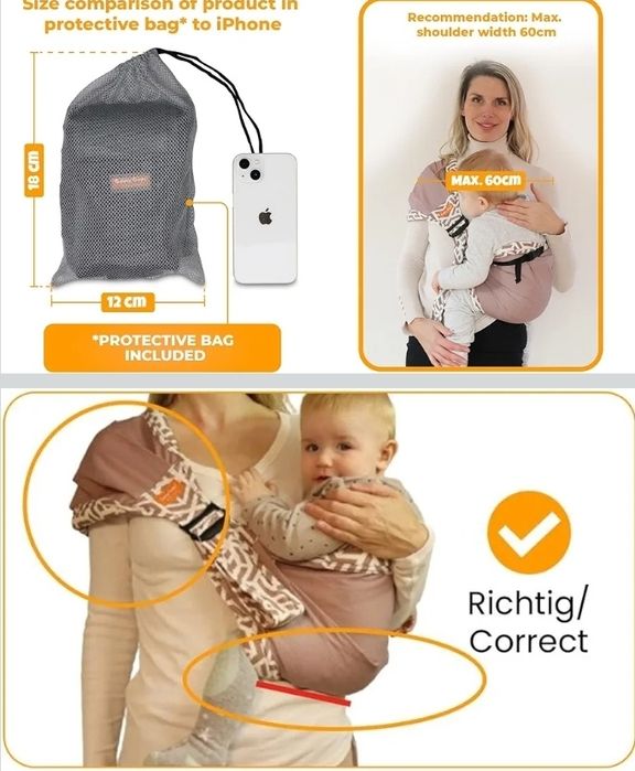 Marsupiu ergonomic practic