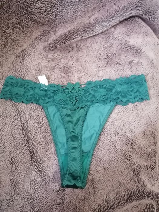 Lenjerie intima dama, tanga, verde mărimea L nou fără eticheta