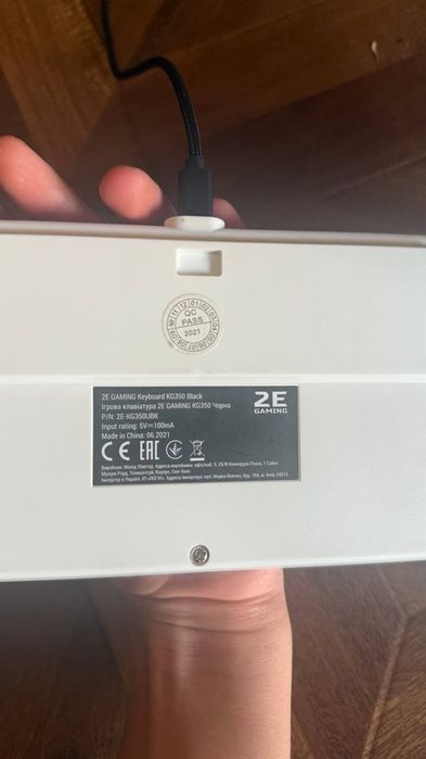 Клавиатура игровая 2e gaming kg350 black