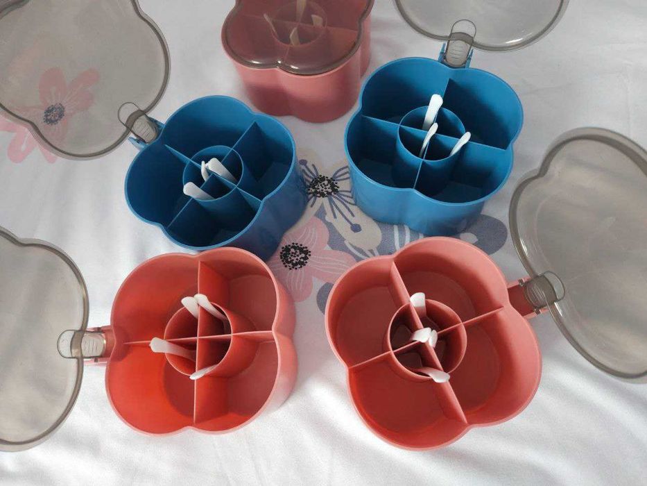 4в1 Кутии за Подправки с Лъжички | 5бр.