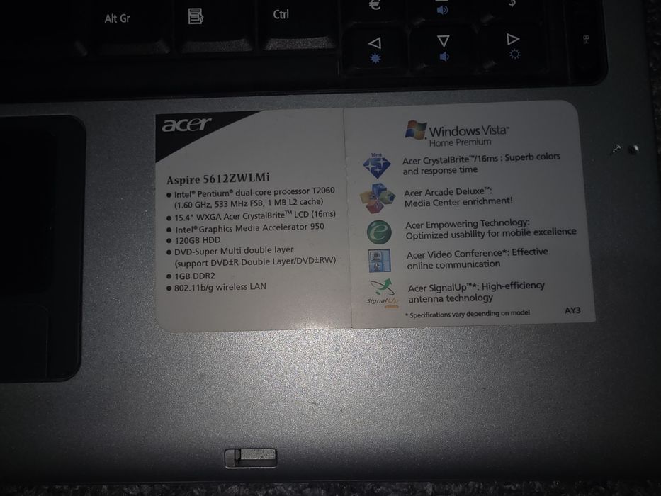 Laptop vechi acer