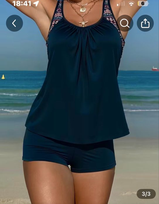 Купальник с шортами новый