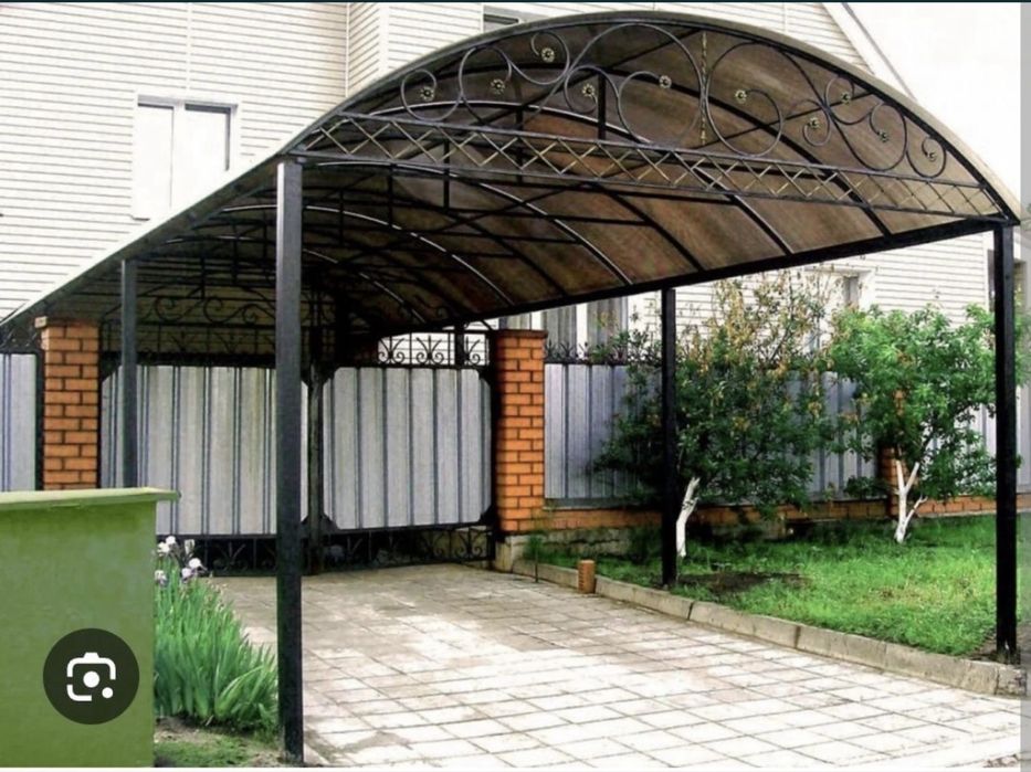 Ворота навес перила