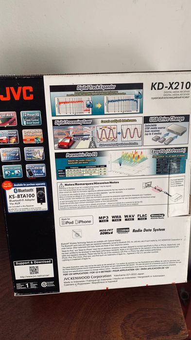 JVC KD-X210 - Radio auto USB/AUX/FLAC