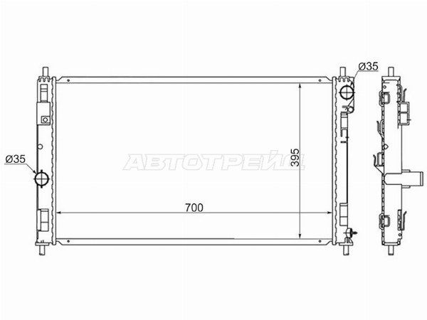 Радиатор Dodge Avenger