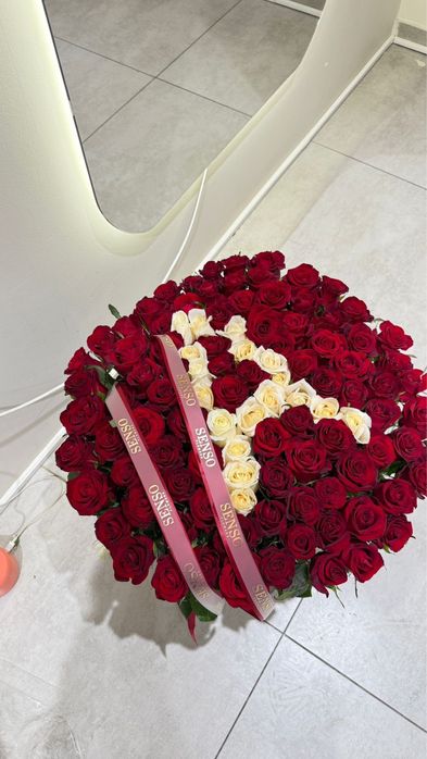 Корзина розы с первой буквы имени