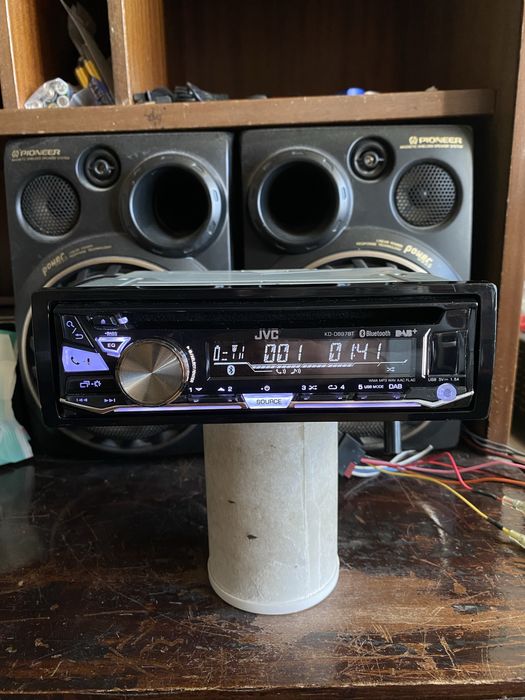 JVC KD-DB97BT- НАЙ ВИСОК КЛАС - 4V!!-USB Bluetooth CD авто радио за кола сд