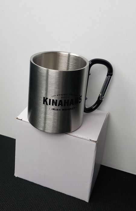 НОВА Туристическа Метална чаша с дръжка - карабина, 200 мл.