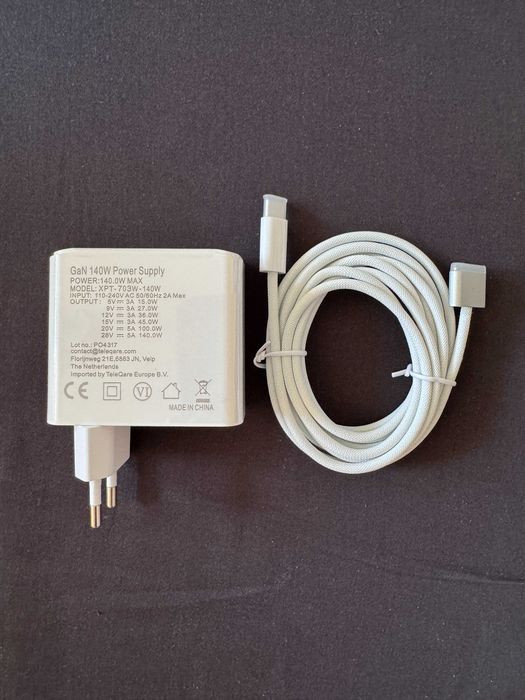 140W зарядно + MagSafe 3 кабел за MacBook - чисто нови