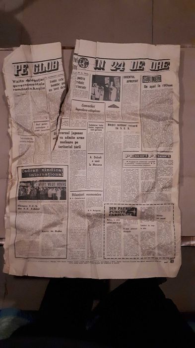 Ziarul Munca, 30 ian 1968, vintage, de colectie
