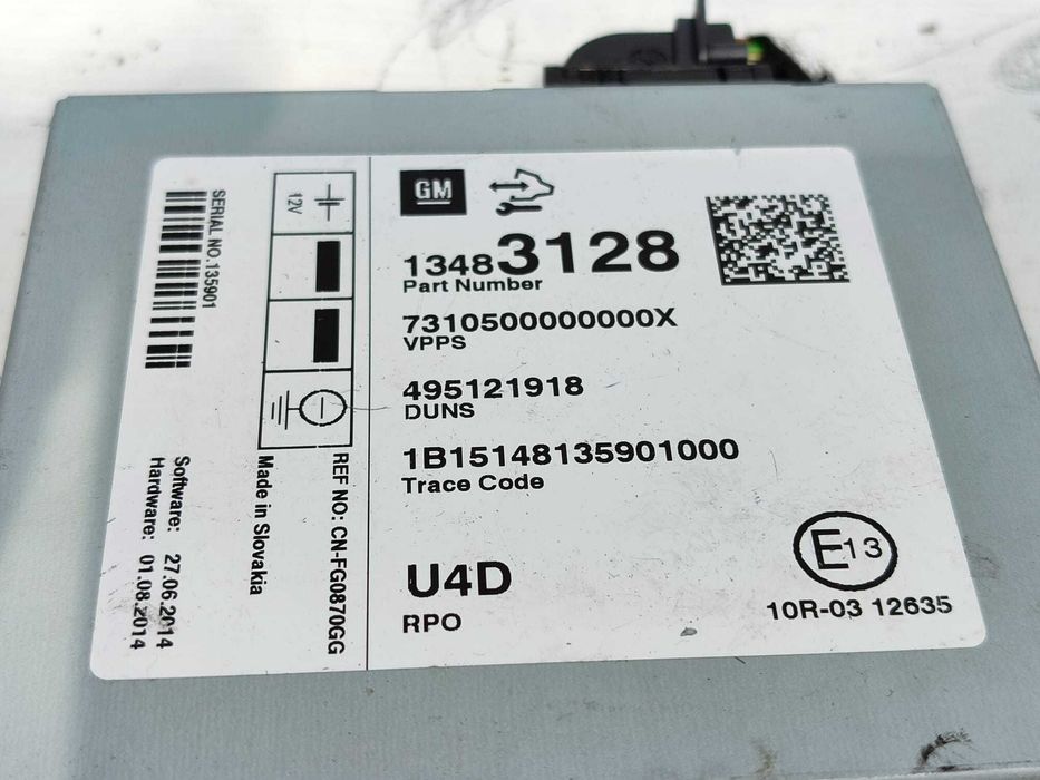Amplificator audio Opel Mokka LVL B16DTH 100kW COD: 13483128 / U4D 2016 / [2012-2016] / (5F3)