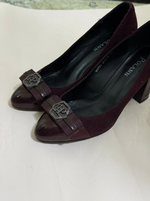 Туфли замшивые цвет бордо