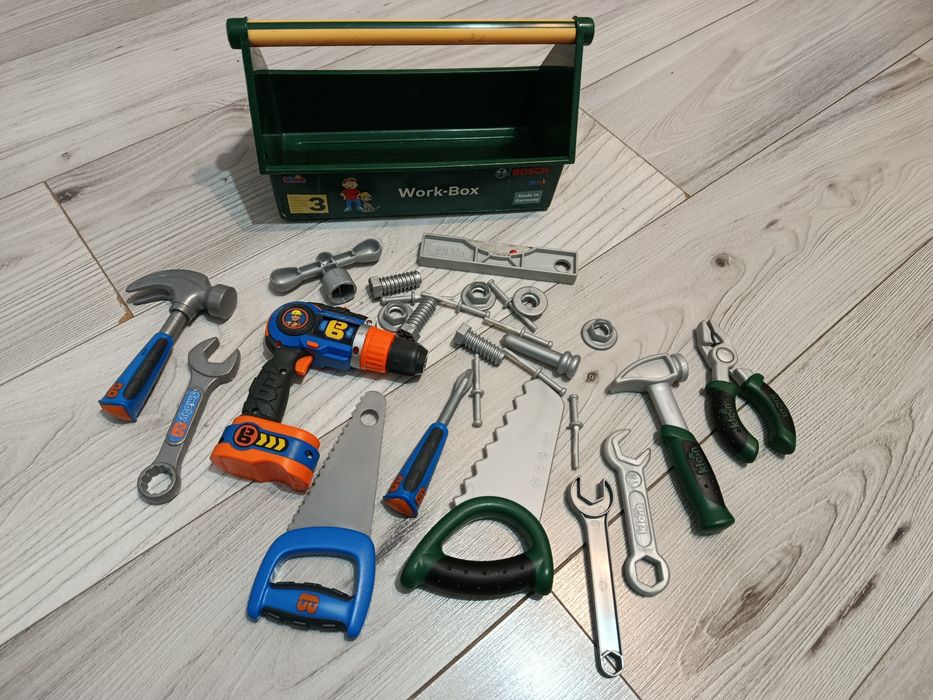 Cutie cu scule unelte pentru reparatii atelier jucării copii Bosch Bob