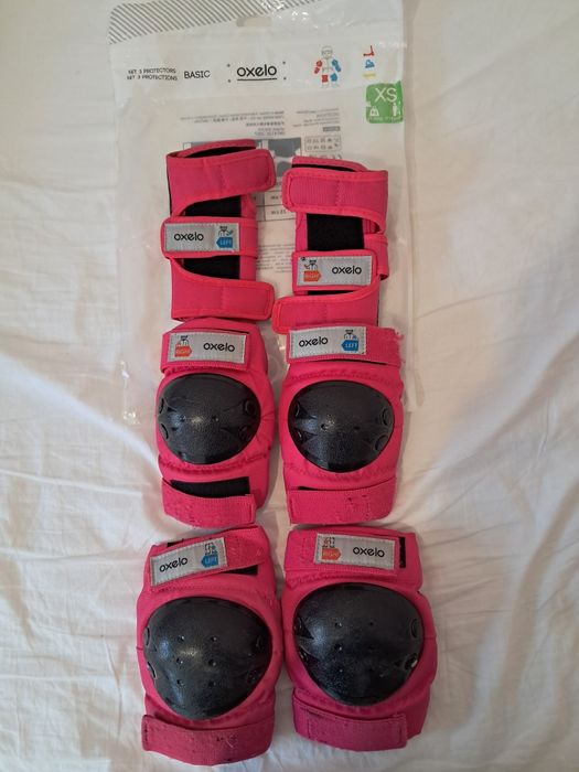 Set trotineta Oxelo Play 5 Decathlon, protectii si casca