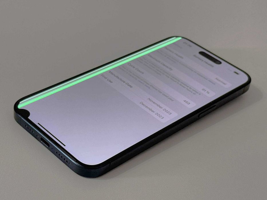 Бартер! iPhone 15 Pro Max Blue Titanium (Син) 91% Батери!