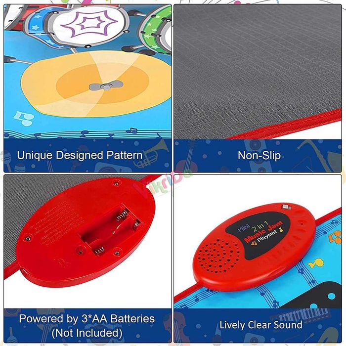 Детско музикално килимче Kiditos 2 в 1