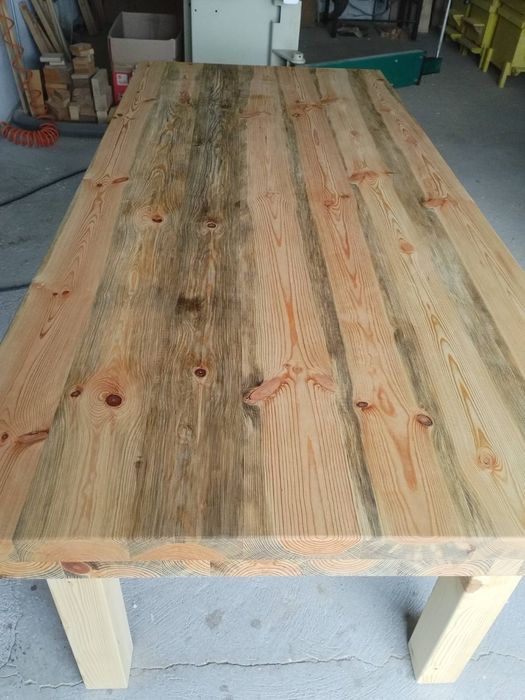 Маса масивна бял бор