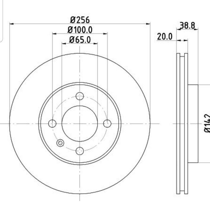 Disc frână față Volkswagen PASSAT  SEAT Discuri frână Passat Noi
