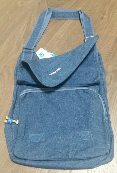 Дънкова чанта с човечета