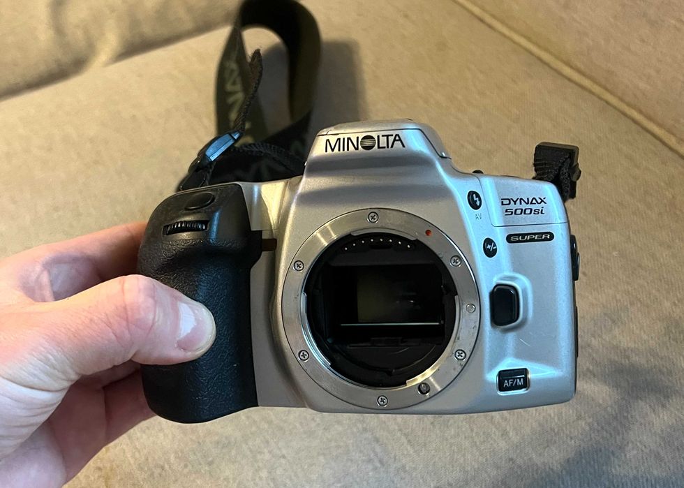Minolta Dynax 500si body aparat foto film 35mm montura A