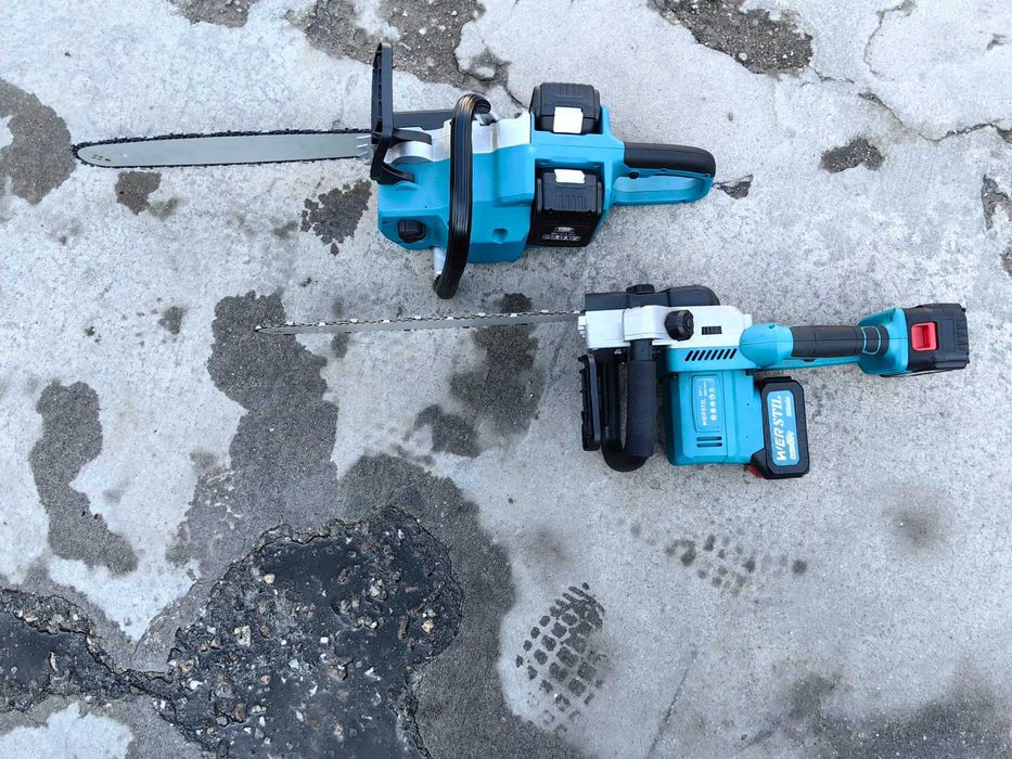 Мощна Акумулаторна Резачка за дърва  36V 6/8/10AH Верижен трион