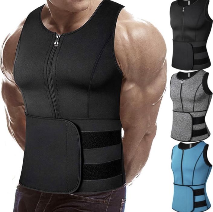 Мъжка неопренова жилетка за изгаряне на мазнини